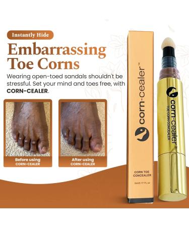 CORN-CEALER | Lightweight Toe Corn Concealer in Chestnut Shade - Instant Coverage for Toe Corns - Buy Online on GoSupps.com
