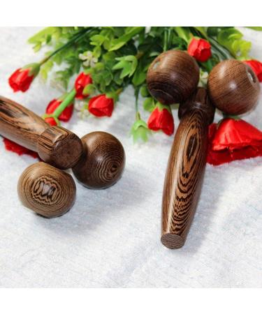Wooden Face Massager Handheld Body Calf Massager Roller Massager Beauty Tool for V Kneading - Buy Online on GoSupps.com