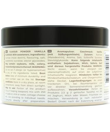 Locco Vanilla Flavour Powder 200g | Sugar-Free, 6 Calories, 0g Fat | Vegan Keto with Stevia | Dietary Supplement - Buy Online on GoSupps.com