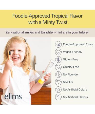ELIMS Toothpaste 10% Nano-Hydroxyapatite with Xylitol and Baking Soda | Whitening & Sensitive Formula | Natural Mineral for Teeth Remineralizing | Fluoride & SLS Free | Tropical Pineapple Orange Mint 4oz - Buy Online on GoSupps.com