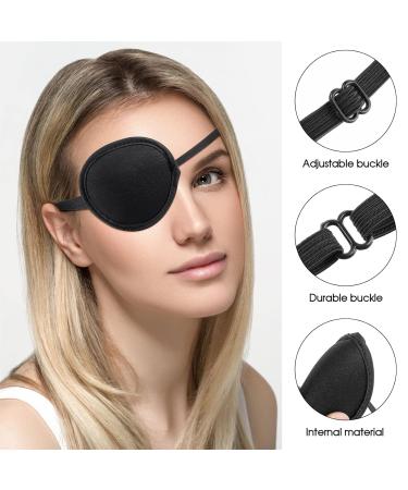 Beaupretty Adjustable 3D Eye Patches for Adults & Kids | Post-Surgery & Strabismus | Black Eye Halloween Costume - Buy Online on GoSupps.com