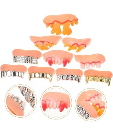 Shop Minkissy 10 Pcs Funny Halloween Horror Teeth - Vampire Evil & Cosplay Party Masks - Buy Online on GoSupps.com