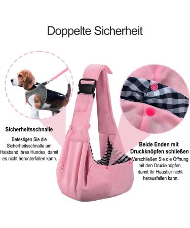Petloft Reversible Small Dog Carrier - Adjustable Hands-Free Sling for Pets (Light Pink) - Buy Online on GoSupps.com