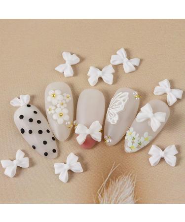 30 3D Nail Art Decorations 3D Bows Nail Colorful Bowknot Nail Accessories For Nail Art Designs DIY Crafting Bows Nail - Buy Online on GoSupps.com