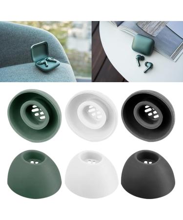 3Sets Silicone Earbud Tips Earplugs for Buds 2 in Ear Headphones Eartips Sound Isolation Dark Green - Buy Online on GoSupps.com