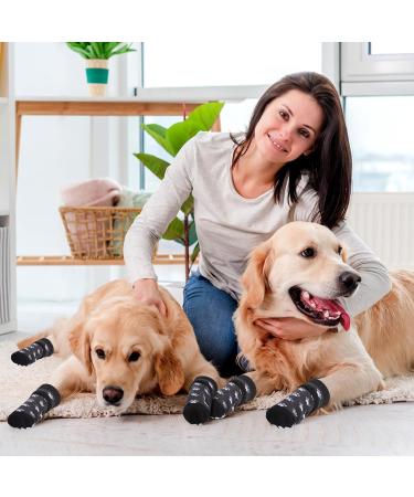 Vyuwast 8 Pcs Dog Socks Paws Stop Licking Anti-Slip Dog Paw Protectors with Adjustable Straps Dog Cat Socks with Grips for Small Medium Large Dogs Puppy Indoor Outdoor Hardwood Floor Walking(L) - Buy Online on GoSupps.com