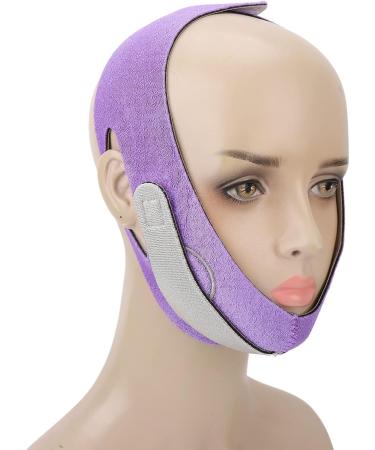 Qukaim Facial Slimming Strap Face Lifting Band V Line Elastic Graphene Breathable Adjustable Strap for Slimming Face Purple - Buy Online on GoSupps.com