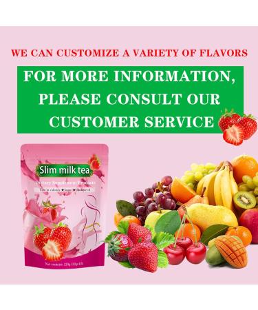 Th Au Lait Minceur La Fraise - Boisson Naturelle For La Gestion Du Poids Et La R duction De La Graisse Abdominale(3PC) - Buy Online on GoSupps.com