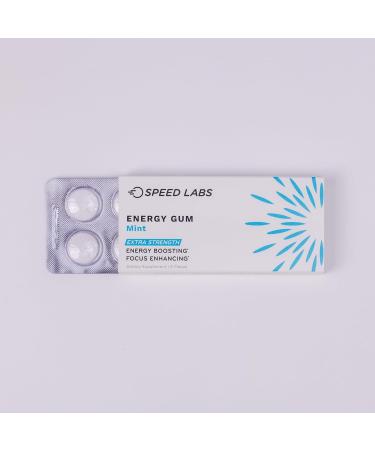 Buy Mint Extra Strength Caffeine Gum - 50mg Caffeine Taurine & B Vitamins Sugar Free & Zero Calorie | 48 Pieces (6 Packs) - International Shipping - Buy Online on GoSupps.com