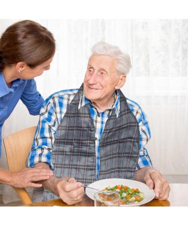 Adult Bibs for Women - Reusable Clothing Protectors & Adult Bibs for Eating - Dignified Alternative to Adult Bibs Reusable Clothing Protectors for Elderly Aezon - Buy Online on GoSupps.com