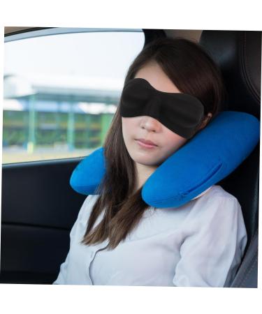6 Pcs 3D Stereo Goggles Men's Night Eye Sleeping Masks - Black Cotton Blindfold Set for Work and Travel - Pack of 6 - Buy Online on GoSupps.com