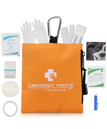 Portable pet essentials Medical Kit for on the go - Tick Remover Tool allergy relief Vet Wrap dog bandages