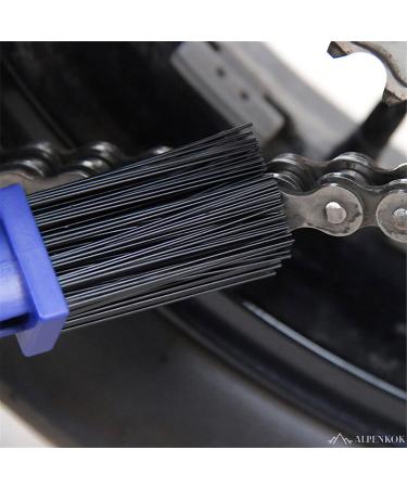 Motorcycle & Bicycle Chain Cleaner Brush - Heavy-Duty Wheel Cleaning Tool for Mountain Bike Kit - Degreaser & Lube Chain Cleaning Brush - Buy Online on GoSupps.com