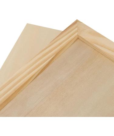 MANCHAP 12 Pack 9 x 12 Inch Wood Canvas Panels - Unfinished Cradled Painting Boards for Artists - Ideal for Painting, Encaustic Art, Wood Burning, and Pouring Crafts - Buy Online on GoSupps.com