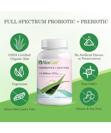 AloeCure Aloe Digestion Pack - 2 Pieces - Aloe Vera Capsules 1btlx60caps, Probiotics 1btl - Buy Online on GoSupps.com