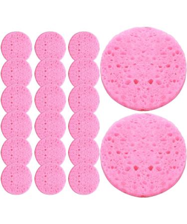 Geteawily Face Cleaning Sponge - Wood Pulp Cotton Face Cleansing Sponge | Cosmetic Spa Sponges Makeup Remover Cleansing Pads for Personal Spa Esthetician Use 20 Pieces - Buy Online on GoSupps.com