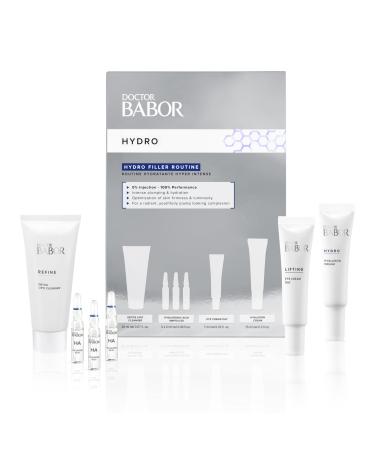 BABOR DOCTOR Hydro Filler Routine Hyaluronic Acid Power Serum Ampoules Lifting & Plumping Eye Cream Target Wrinkles & Firmness Radiant Results Skincare Set