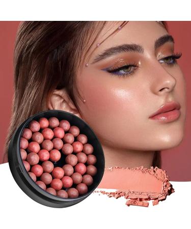  Shaersu Cream Blush | Lightweight Melting Blush Ball-O-Color for Natural and Light Cheeks for Highlighting and Contouring for Women Girls Brides and Travel - Buy Online on GoSupps.com
