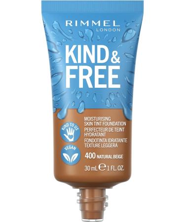 Rimmel Kind + Free Moisturising Skin Tint Foundation Natural Beige 400 - 30ml - Pack of 1 - Buy Online on GoSupps.com
