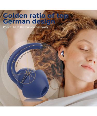 BUENSUENO Silicone Reusable Ear Plugs for Sleeping - 2 Pairs Noise Cancelling Earplugs for Sleep, Flights, Snoring - Royal Blue - Buy Online on GoSupps.com