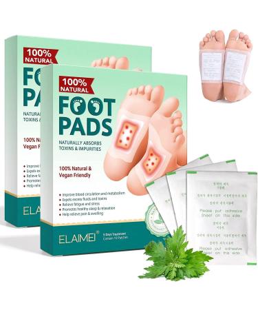 Detox foot pavement 20 STK Detox foot pavement detoxification plaster feet to remove body poison pain relief health care foot care pads for stress relief and deep sleep
