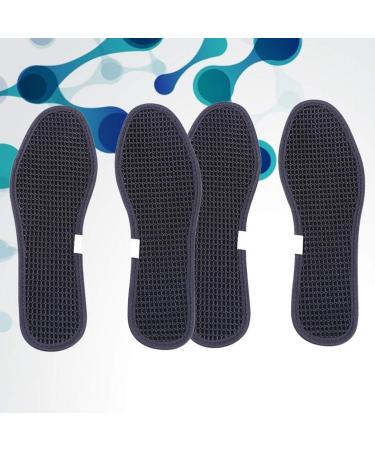 EXCEART 2 Pairs Bamboo Charcoal Odor Control Shoe Insoles - Size 40 Black 24x5cm - Buy Online on GoSupps.com