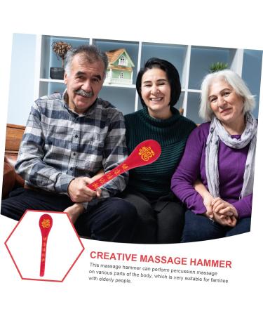 Iwowhero Meridian Shot Tool - Shoulder & Back Massager | Acupuncture Massage Hammer for Body Care | Fitness & Relaxation in Flanell Red - Buy Online on GoSupps.com
