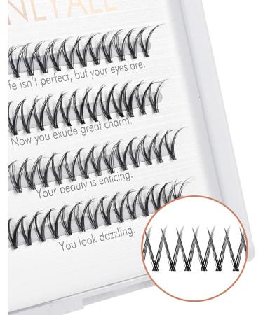 Onlyall 60 Cluster Lashes DIY Individual Eyelash Extensions - Natural Look False Eye Lashes - Buy Online on GoSupps.com