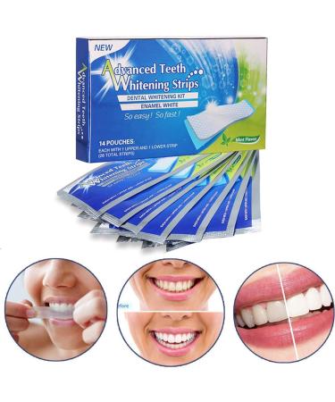 Peroxide-Free Tooth Whitening Strips | Natural Formula Safe for Enamel | 14 Pieces for Quick Spot Removal - Buy Online on GoSupps.com