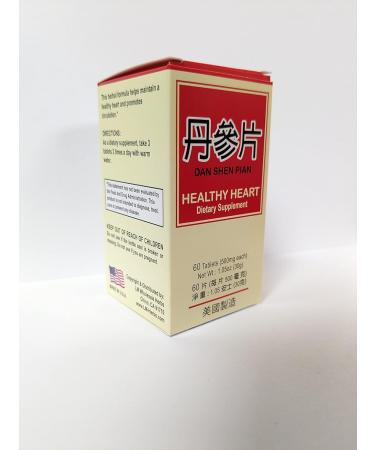 Lao Wei Healthy Heart Dan Shen Pian Herbal Supplement 60 Tablets 500mg - USA Made - Buy Online on GoSupps.com