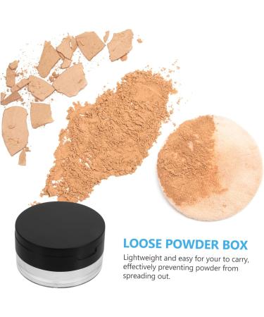 FOMIYES 2pcs Elastic Mesh Loose Powder Box Empty Powder Case Body Powder Puff Powder Puff Pad DIY Abs 1 g (Pack of 1) Black - Buy Online on GoSupps.com