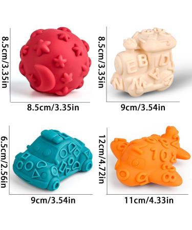Shop Kirdume Sensory Texture Balls | Structured Soft-Squeeze Massage & Activity Rascal Toys - Perfect Gift for All Ages - Buy Online on GoSupps.com