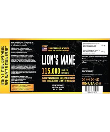 Lions Mane - Lions Mane Mushroom Supplement- Lions Mane Tincture - Natural Immune Support - Lions Mane Tincture for Memory, Focus & Clarity - Daily Mushroom Supplement - Vegan, Organic - 2 Fl oz - Buy Online on GoSupps.com