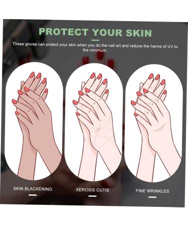 DRESSOOS 1 Pair Nail Gloves Elastic Spandex Dryer Cosmetic 20X8X0.4CM - Buy Online on GoSupps.com