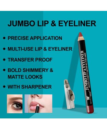 BF Beauty Forever Jumbo Lip Liner & Eyeliner Pencil with Sharpener - 257 Love Rose - Buy Online on GoSupps.com