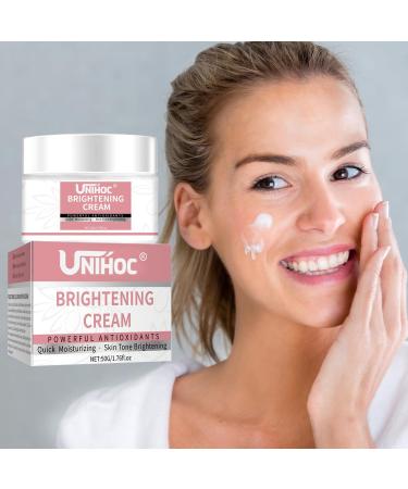  UNIHOC Whitening cream for the body lightening cream for intimate areas and whitening for the body underarms knees legs and inner thighs 50g - Buy Online on GoSupps.com