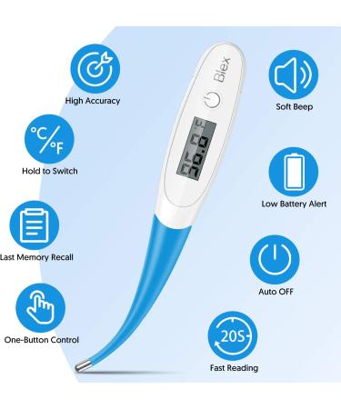 Digital Oral Thermometer for Adults and Kids - 10 Seconds Fast Reading - Buy Online on GoSupps.com