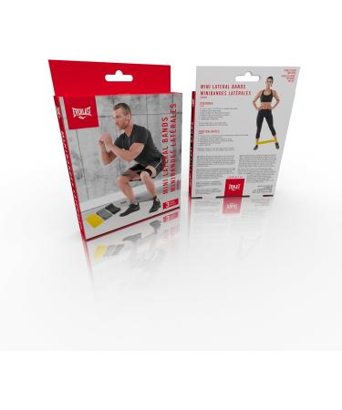 Everlast Mini Lateral Bands (Set of 3) - Durable Latex Resistance Bands for Pilates Home Gym Fitness and Weight Loss Ideal Workout Equipment for Stretching Recovery and Lower Body Workouts - Buy Online on GoSupps.com