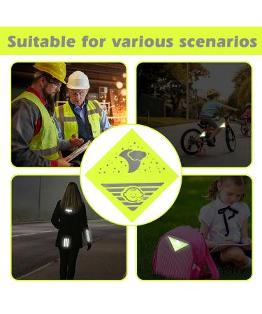 Reflectors for Strollers - 8-Piece Set | 12x12 cm High-Visibility Reflective Stickers for Strollers Bicycles & Backpacks - Buy Online on GoSupps.com