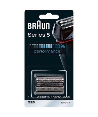 Braun Series 5 Shavers Replacement Foil and Trimmer Head Cassette with Ultra-Active-Lift Middle Trimmer and Crosshair Designed Foil  Silver Finish - Buy Online on GoSupps.com