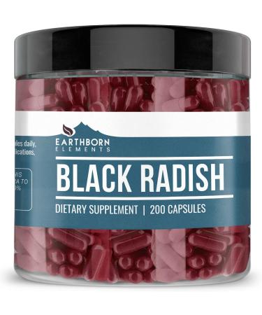 Earthborn Elements Black Radish - 200 Capsules - Buy Online on GoSupps.com