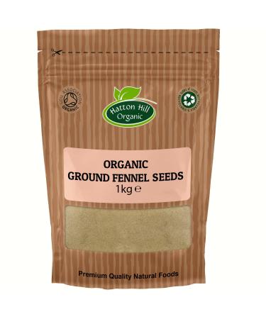 Organic Ground Fennel Seeds (Powder) 1kg by Hatton Hill Organic - Free UK Delivery