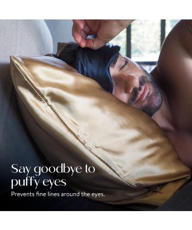 Colorado Home Co Silk Eye Mask for Women and Men - Blackout Sleep Mask for Sleeping and Travel - Nude Champagne Silk - Buy Online on GoSupps.com