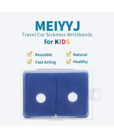 Kids Travel Car Sickness Wristbands - Natural Anti-Nausea Relief - Blue - Motion & Morning Sickness - Buy Online on GoSupps.com