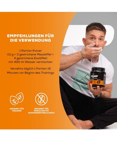 Biotechusa Pump Caffeine Free - Pre-Workout Drink Powder | 19 Active Ingredients for Energy Concentration & Immune Support | 330g Tropical Fruits - Shop Internationally! - Buy Online on GoSupps.com