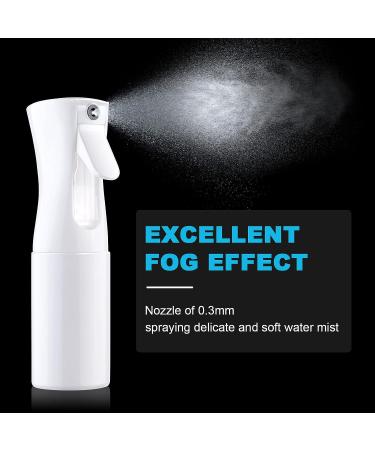 AOOWU 2PCS Continuous Water Mister Spray Bottle 200ml - Salon Hairdressing & Home Cleaning - Fine Mist Spray for Plants & Pets - Black+White - Buy Online on GoSupps.com
