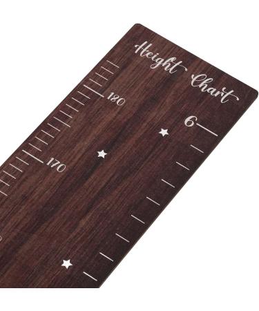 Wooden Ruler Growth Chart for Kids Toddlers with Accurate Markings Durable Walnut Wood Easy Installation Unique Decoration Versatile Application - Buy Online on GoSupps.com