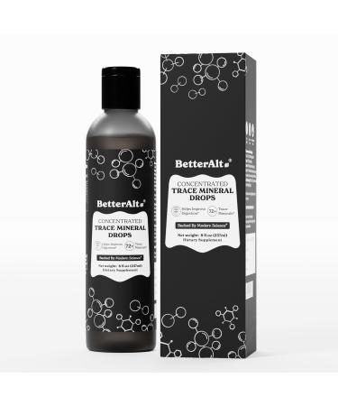 Better Alt Concentrated Trace Mineral Drops |Contains 72+ Minerals| Lab-Tested for Purity | Aids Muscle Recovery and Boosts Energy | 2-Month Pack with 96 Servings Trace Minerals