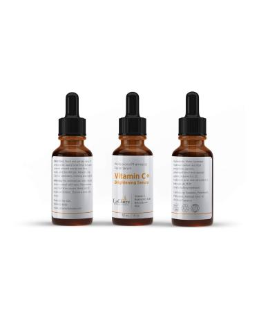 Powerful Vitamin C+ Serum for Brightening | Hyaluronic Acid | Made in the USA | 1 Fl Oz - Buy Online on GoSupps.com