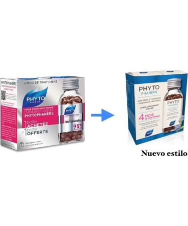 Phyto Phytophanere Hair and Nail Supplement 4 Months Treatment 120 + 120 Capsules - Buy Online on GoSupps.com